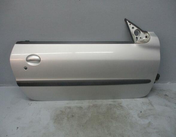 Tür Türe rechts vorn Aluminium Grau met. EZR PEUGEOT 206 CC (2D) 1.6 16V 80 KW