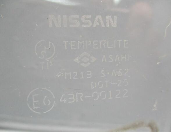 Türscheibe links hinten  NISSAN X-TRAIL (T31) 2.0 DCI 110 KW