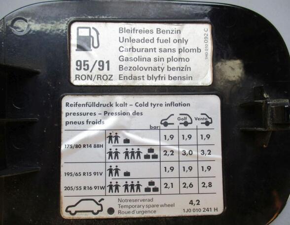 Tankklappe Tankdeckel Brilliantschwarz 041 VW BORA (1J2) 1.6 74 KW