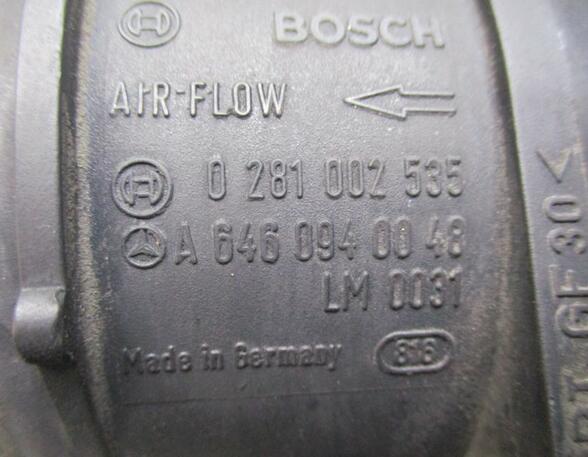 Luftmassenmesser  MERCEDES E-KLASSE (W211) E 200 CDI 90 KW