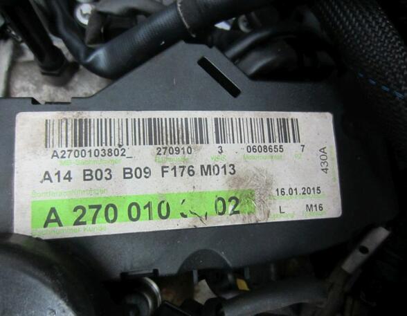 Motor (Benzin) Engine 270.910 123tkm MERCEDES CLA COUPE C117 180 90 KW
