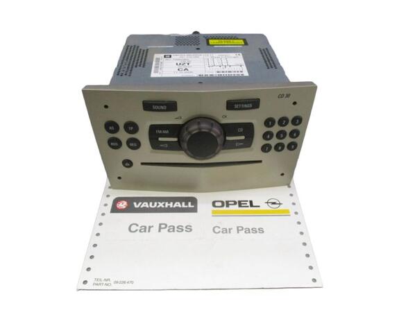 Radio Bedienschalter CD30 mit Code OPEL CORSA D 1.0 44 KW