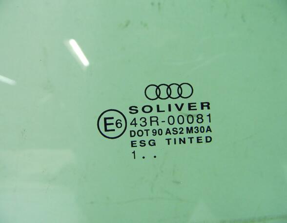 Türscheibe hinten links grün getönt 43R-00081 Audi A4/S4 Lim./Avant (Typ:8E)