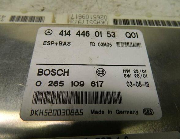 ESP / BAS Steuergerät 4144460153 Q01 (Getriebe 5-Gang mechanisch
Klimaanlage
Warmwasserzusatzheizung)