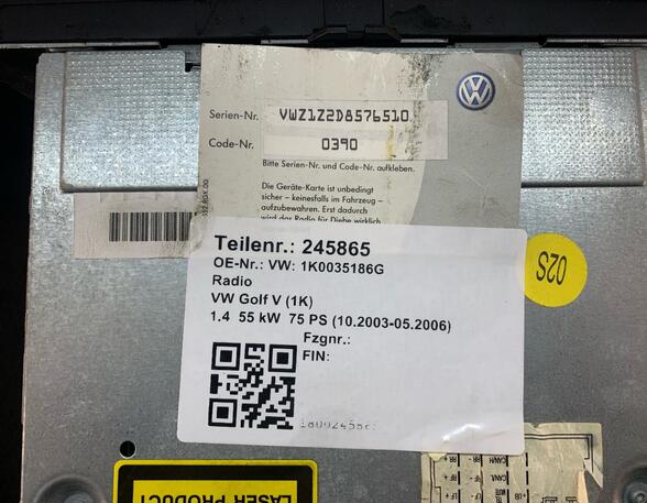 Radio VW Golf V (1K1)