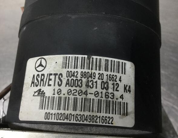 168123 Bremsaggregat ABS MERCEDES-BENZ CLK (C208) A0034310312