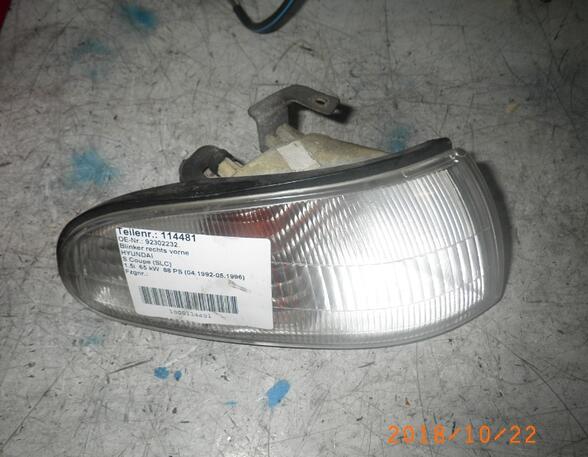 Direction Indicator Lamp HYUNDAI S Coupe (SLC)