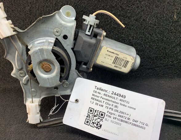 Electric Window Lift Motor RENAULT Clio II (BB, CB), RENAULT Thalia I (LB0/1/2), RENAULT Clio III (BR0/1, CR0/1)