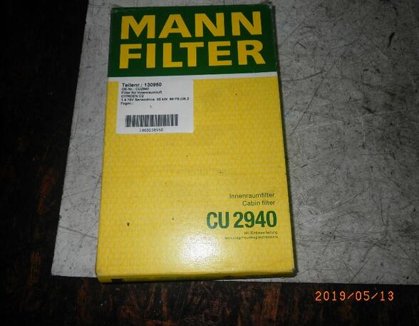130950 Filter für Innenraumluft AUDI A4 (8E, B7) CU2940