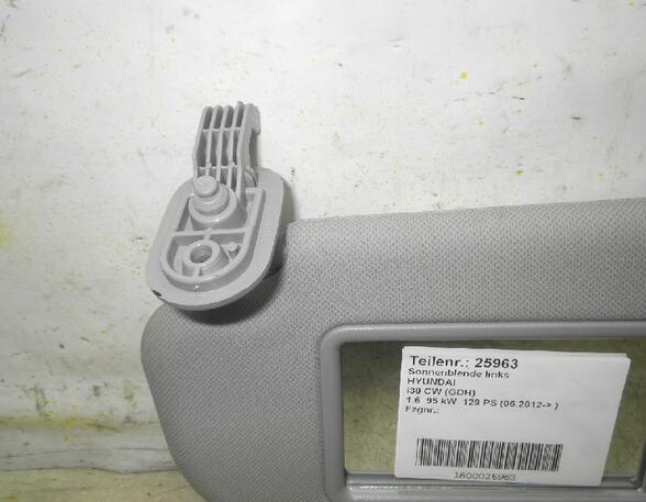 25963 Sonnenblende links HYUNDAI i30 Kombi (GD)