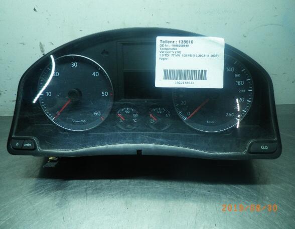 138510 Tachometer VW Golf V (1K) 1K0920864B