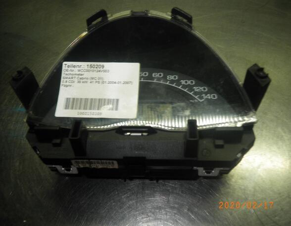 150209 Tachometer SMART Cabrio (MC 01) MCC0010124V003
