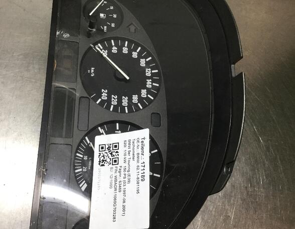 171189 Tachometer BMW 5er Touring (E39)62.11-8381195