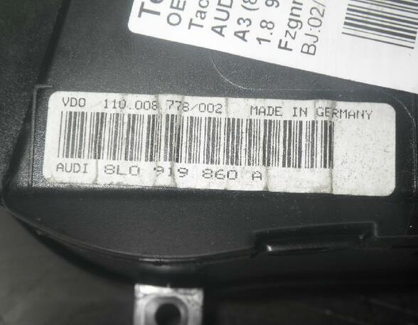 15545 Tachometer AUDI A3 (8L) 8L0919860A