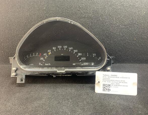 244982 Tachometer MERCEDES-BENZ A-Klasse (W168) A1685404811Q6