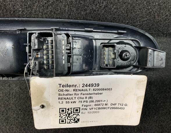 Window Lift Switch RENAULT Clio II (BB, CB), RENAULT Thalia I (LB0/1/2), RENAULT Clio III (BR0/1, CR0/1)