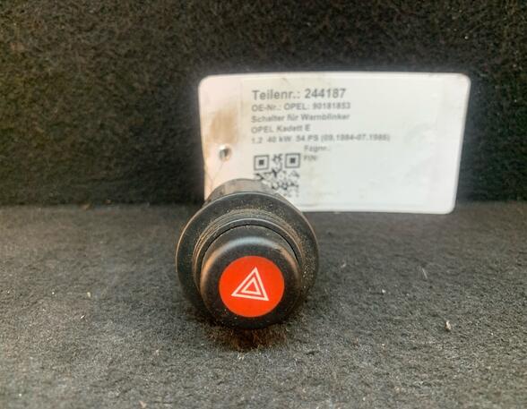 Hazard Warning Light Switch OPEL Kadett E (T85)