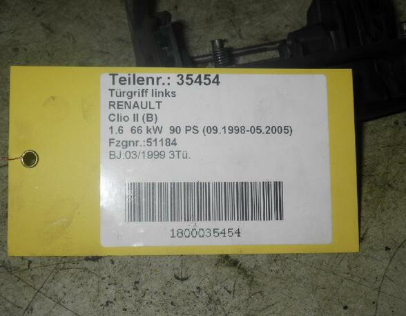 Door Handle RENAULT Clio II (BB, CB)