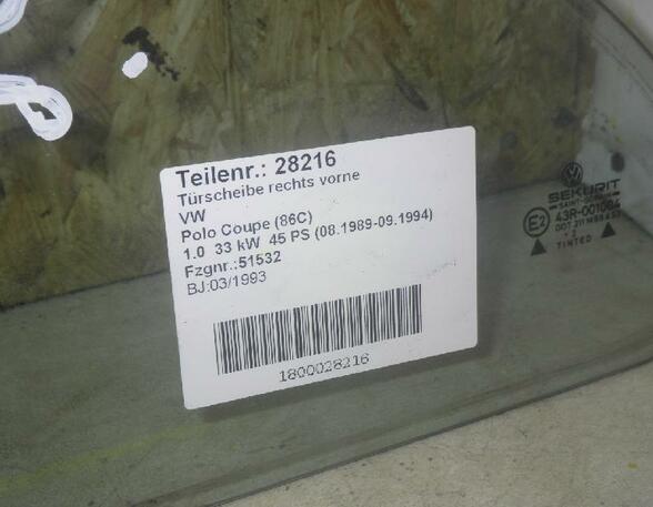28216 Seitenscheibe links VW Polo Coupe (86C)