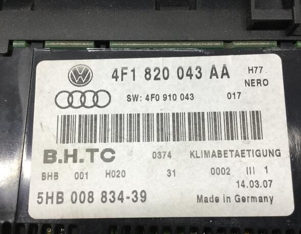 Bedieningselement airconditioning AUDI A6 Allroad (4FH, C6)