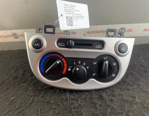 Air Conditioning Control Unit CHEVROLET Matiz (M200, M250), DAEWOO Matiz (M100, M150)