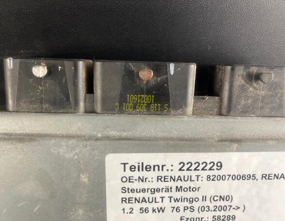 Engine Management Control Unit RENAULT Twingo II (CN0)