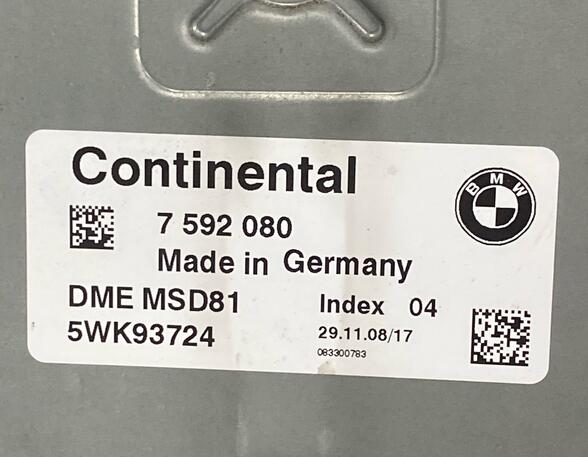 Engine Management Control Unit BMW 3er Coupe (E92)
