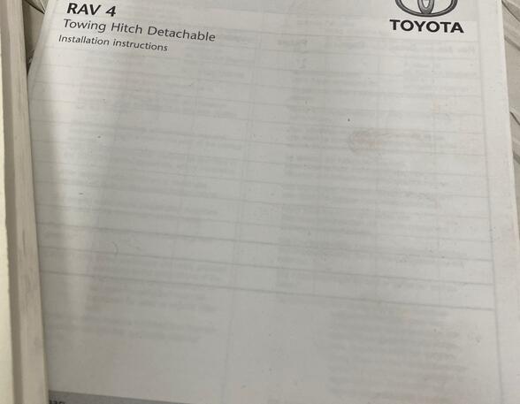 Operation manual TOYOTA RAV 4 III (A3)