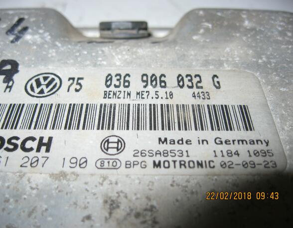 MOTORSTEUERGERÄT (Steuergeräte) VW Golf Benzin (1 J) 1390 ccm 55 KW 1997>2003