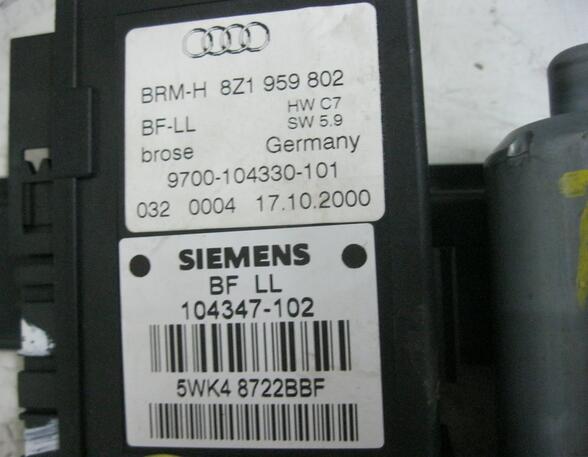 FENSTERHEBER ELEKTRISCH vorne  Rrechts (Tür vorn) Audi Audi A2 Benzin (8Z) 1390 ccm 55 KW 2000>2005