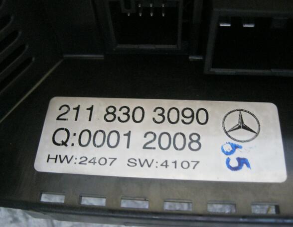 HEIZUNGSBETÄTIGUNG (Armaturenbrett / Mittelkonsole) Mercedes-Benz E-Klasse Diesel (211) 2148 ccm 125 KW 2006>2009