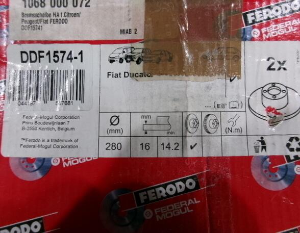Brake Discs Pads Set FIAT Ducato Bus (250, 290) Ferodo DDF1574-1 46833807