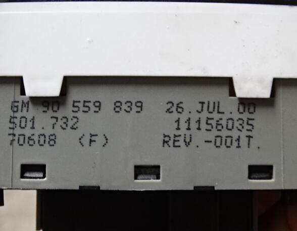 Heating & Ventilation Control Assembly OPEL Astra G Caravan (T98) 90559839 Behr 56341 