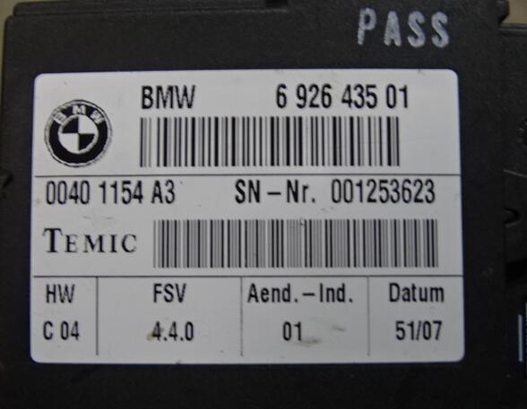 Heated Seat Control Unit BMW 1er (E87), BMW 3er (E90), BMW 3er Touring (E91) Timec 692643501 vo rechts