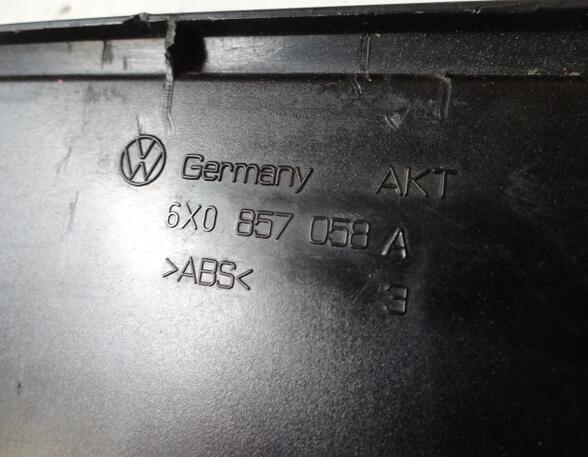 Storage Tray SEAT AROSA (6H), VW LUPO (6X1, 6E1) 6X0857058A Staufach