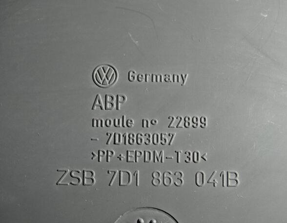 Fuse Box Cover VW Transporter IV Pritsche/Fahrgestell (70E, 70L, 70M, 7DE, 7DL) 7D1863057 Verkleidung