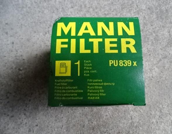 Fuel Filter MERCEDES-BENZ C-KLASSE (W202), MERCEDES-BENZ E-KLASSE T-Model (S210), MERCEDES-BENZ S-KLASSE (W220) Mann Filter PU839X PU 839