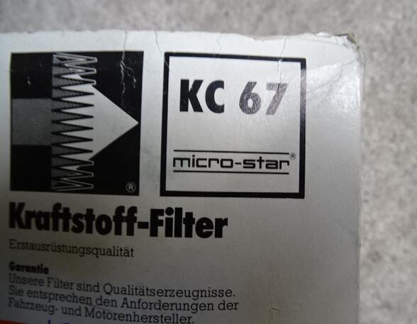 Fuel Filter FORD MAVERICK, NISSAN ALMERA I (N15), NISSAN ALMERA II (N16), NISSAN BLUEBIRD (910) Knecht/Mahle KC67 KC 67