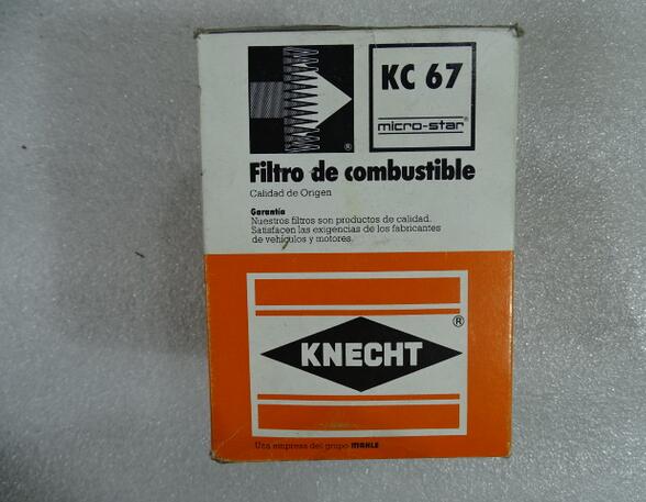Fuel Filter FORD MAVERICK, NISSAN ALMERA I (N15), NISSAN ALMERA II (N16), NISSAN BLUEBIRD (910) Knecht/Mahle KC67 KC 67