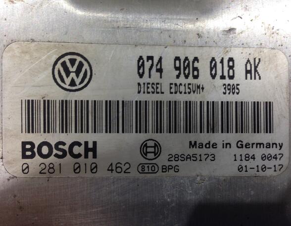 Regeleenheid motoregeling VW Transporter IV Pritsche/Fahrgestell (70E, 70L, 70M, 7DE, 7DL) 074906018AK 2.5 TDi