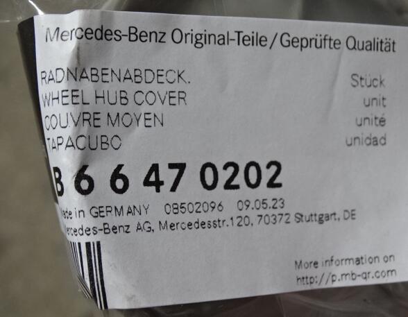 Radabdeckungen MERCEDES-BENZ /8 (W114) B66470202 Radnabendeckel 