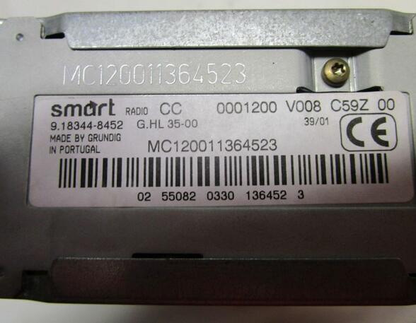 Cassetten-Radio Ohne Code! SMART CABRIO (450) 0.6 40 KW