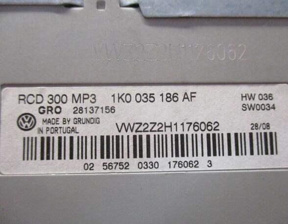 CD-Radio RCD 300 Ohne Code muss bei VW angelernt werden VW GOLF V (1K1) 1.6 75 KW