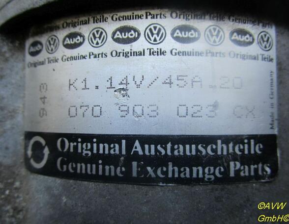 Lichtmaschine Generator 45A VW TRANSPORTER II KASTEN 1.6 37 KW