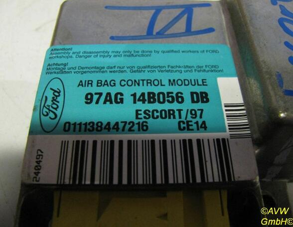 Steuergerät Airbag 97AG14B056DB FORD ESCORT VII (GAL  AAL  ABL) 1.3 44 KW