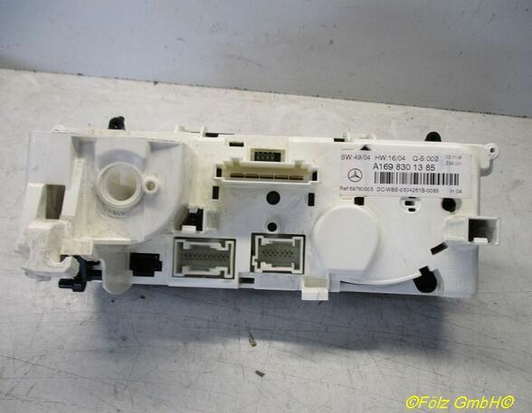 Heating & Ventilation Control Assembly MERCEDES-BENZ B-Klasse (W245)
