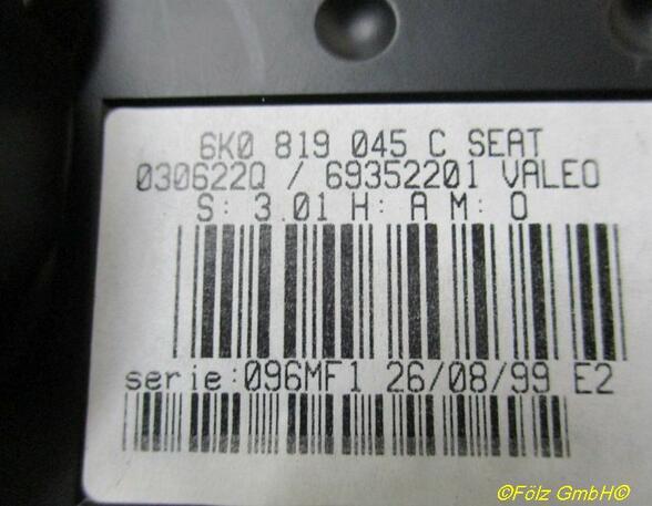 Heizungsbetätigung (Konsole)  SEAT IBIZA III (6K1) 1.4 44 KW