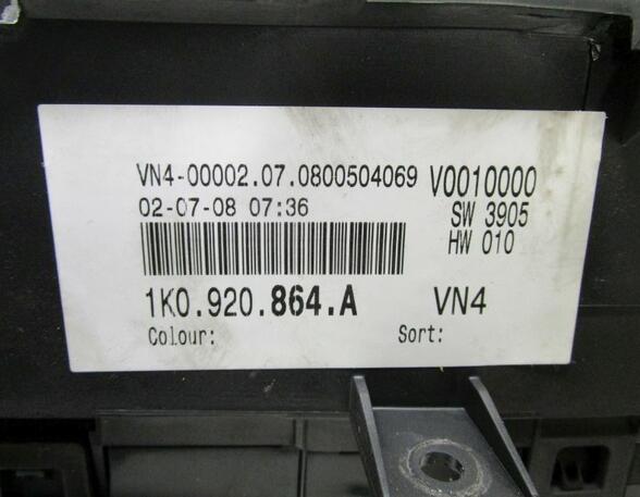 Instrumentenkombination Tacho Riss siehe Bild VW GOLF V (1K1) 1.6 75 KW