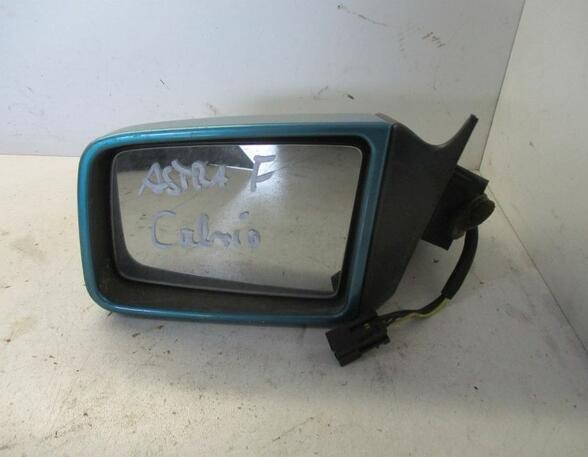Außenspiegel elektrisch lackiert links blau  leichte Kratzer OPEL ASTRA F CABRIOLET (53_B) 1.6I 55 KW