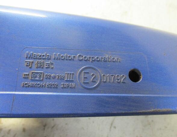 Außenspiegel mechanisch lackiert links blau  leichte Kratzer MAZDA 323 F IV (BG) 1.6 62 KW